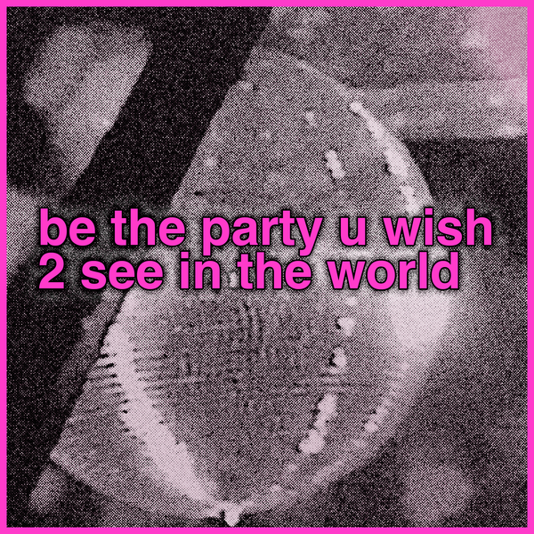 be the party u wish 2 see in the world